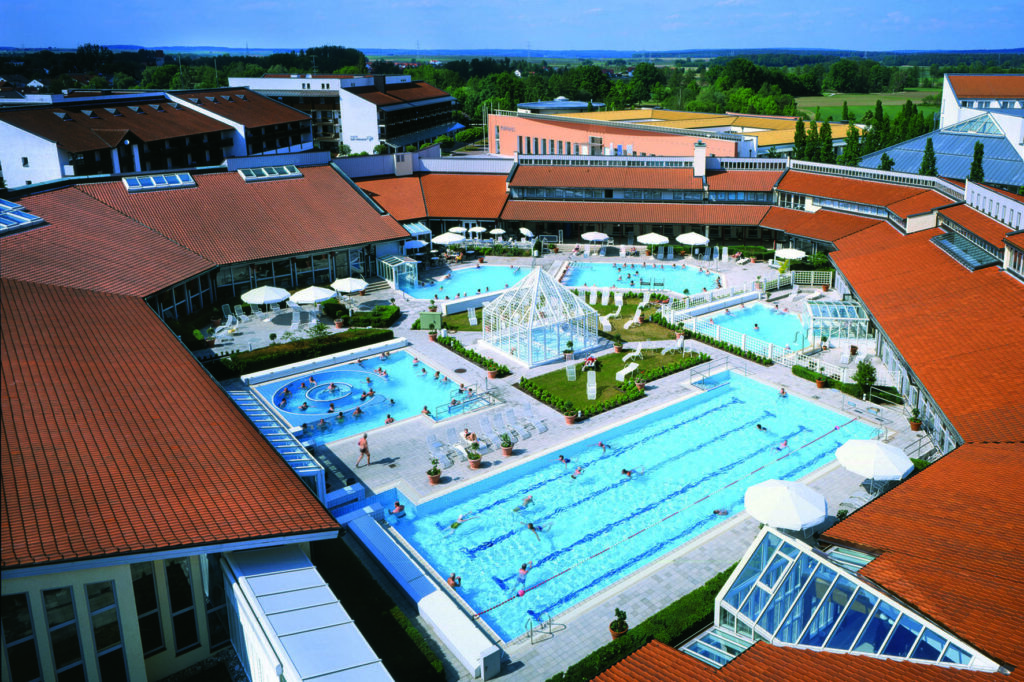 Luftansicht Limes Therme in Bad Gögging