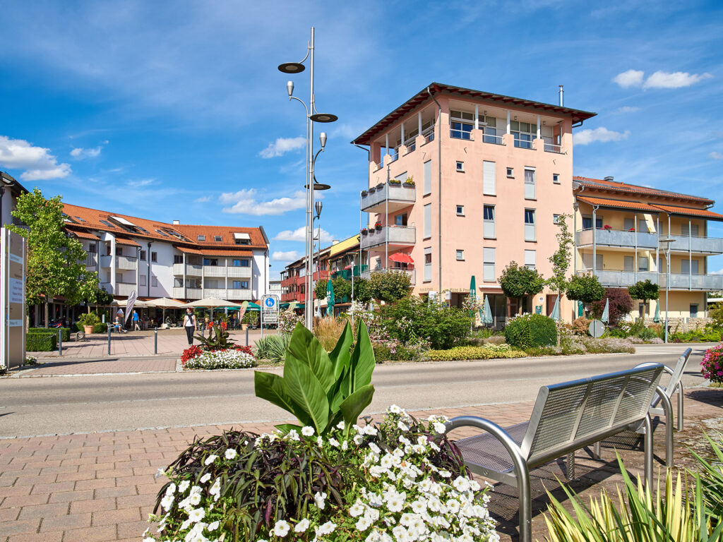 Blick auf Kurzentrum in Bad Gögging